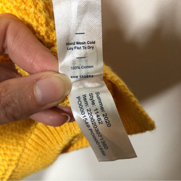 MARINE Layer  Finley Sweater Tank in Buttercup Size Large - Picture 5 of 7